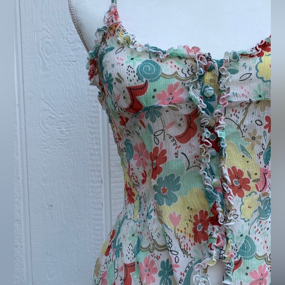 Vintage Guess Jeans floral print top (read!) - Picture 8 of 9